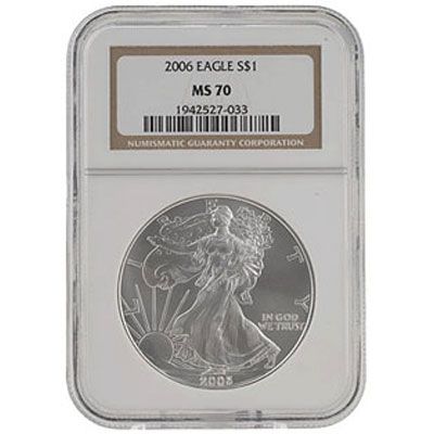 2006 Silver American Eagle MS70 NGC