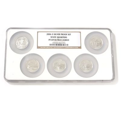 2006 Silver Proof Statehood Quarter Set PF69 UC by NGC