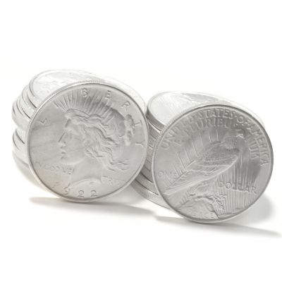 1922-P Peace Dollars AU (20 Coins Total)
