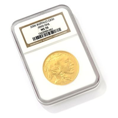$50 American Buffalo 24K Gold Bullion Coin MS70