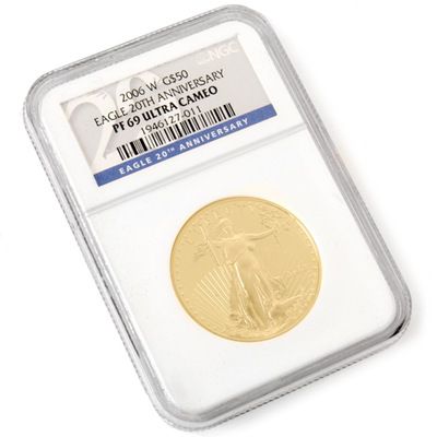 2006 W 20th Anniversary Proof $50 GAE PF69 NGC