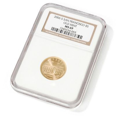 V40366 - 2006-S San Francisco Old Mint $5 Gold MS69