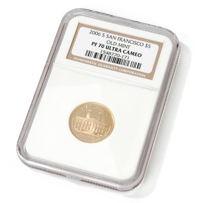V40367 - 2006-S San Fran Old Mint $5 Gold PF70UC