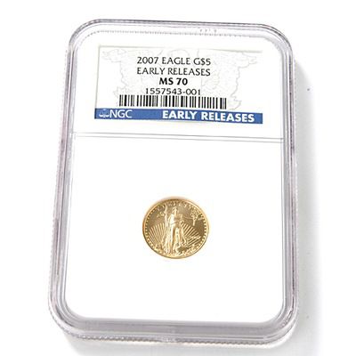 2007 $5 Gold American Eagle NGC MS70