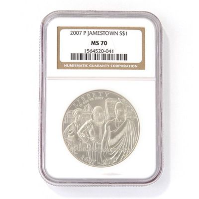 2007 Jamestown Dollar NGC MS70