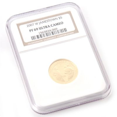 2007 Jamestown Proof $5 Gold NGC PF69UC