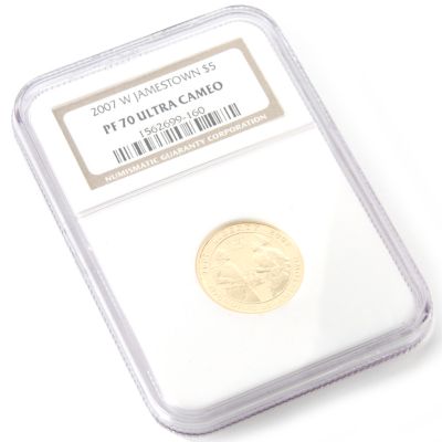 2007 Jamestown Proof $5 Gold NGC PF70UC