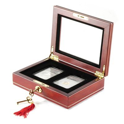 2007 Jamestown Silver Dollar & $5 PF70UC Coin Set w/ Box