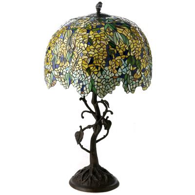 Yellow Grand Wisteria Table Lamp