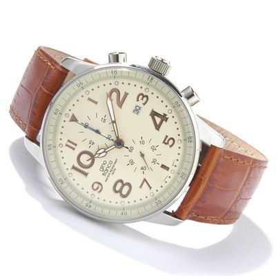 **Web Only** Gino Franco Men's Volare Chronograph Stainless Steel Watch