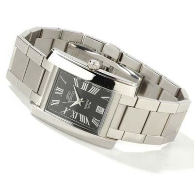 **Web Only** Gino Franco Men's Milano Stainless Steel Bracelet Watch