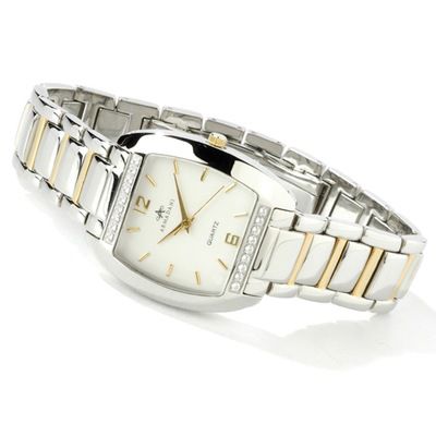Armadani Women's Diamond Bezel Stainless Steel Bracelet Watch