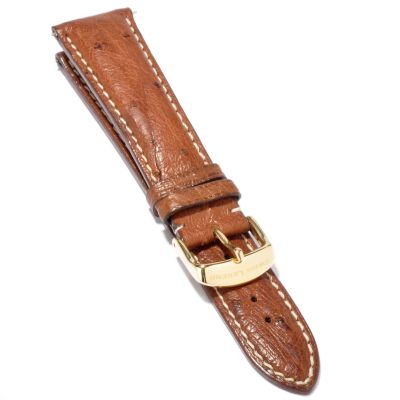 22mm Genuine Ostrich Watch Strap