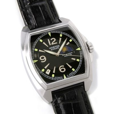 Vostok Europe Mens Metro Collection Leather Strap Watch