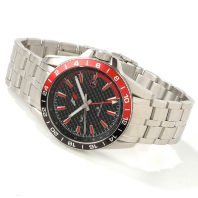 Jacques Lemans Men's F1 Carbon Fiber Stainless Steel Watch