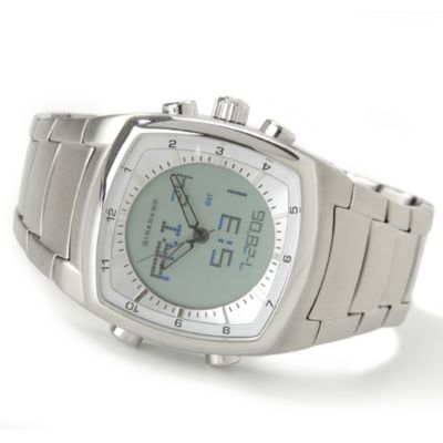 Giordano Men's Analog-Digital Alarm Chronograph Stainless Steel Watch