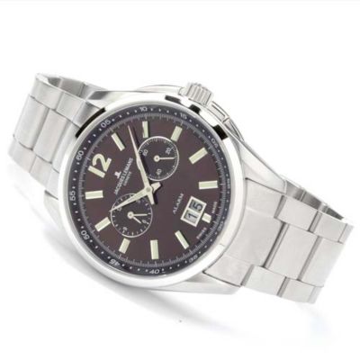 Jacques Lemans Men's Geneve Tempora Alarm Stainless Steel Watch