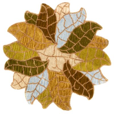 Fauna 3' x 3' Round Free Form Hand Tufted Wool Rug