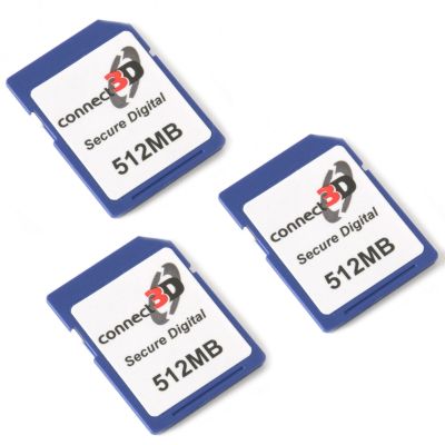 Connect 3D 512MB SD Card ? Three Pack