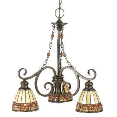 **Web Only** Quoizel 24- half " Agate Stone Fixture