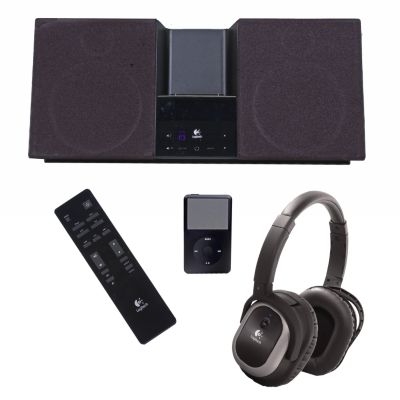 **Web Only** Apple 80GB iPod classic, Logitech AudioStation & Headphones