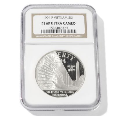 1994 Vietnam Commemorative Dollar PF69 NGC