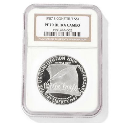 1987-S Constitution Commemorative Dollar PF70 Ultra Cameo NGC
