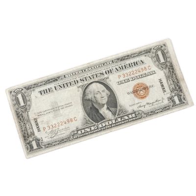 1935 $1 Silver Certificate Hawaiian Note Very Good Condition