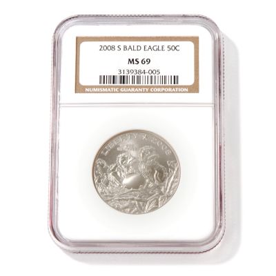 V50302 - 2008 Bald Eagle Commemorative Clad Half-Dollar MS69