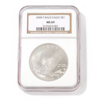 V50306 - 2008 Bald Eagle Commemorative Dollar MS69