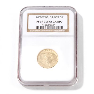 V50315 - 2008 $5 Bald Eagle Gold PF69 NGC Commemorative Coin