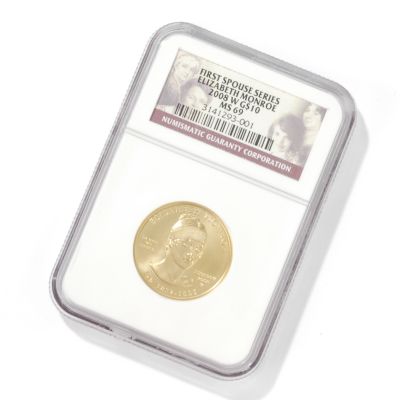 2008 Elizabeth Monroe $10 BU Gold MS69 NGC OGP