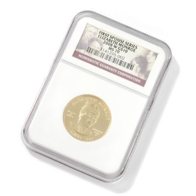 2008 Elizabeth Monroe $10 BU Gold MS70 NGC OGP
