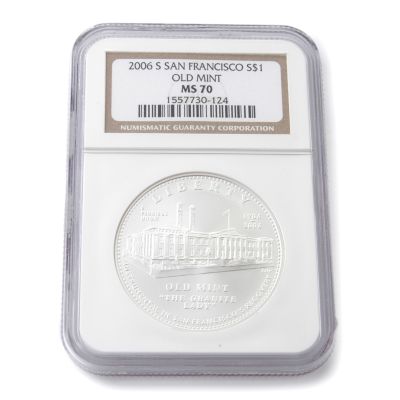 2006 San Francisco Old Mint Commemorative Dollar MS70 NGC
