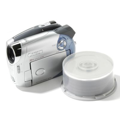 Canon DC210 DVD Camcorder & 20 Pack of Mini DVD-Rs w $30 Rebate