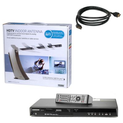 Samsung Upconvert DVD Recorder, HD Antenna & HDMI Cable