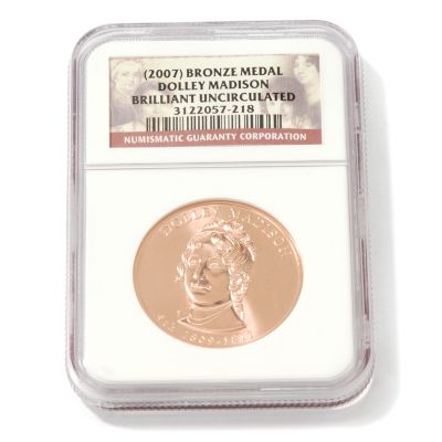V50650 - 2007 Dolley Madison (First Spouse) Bronze Coin BU