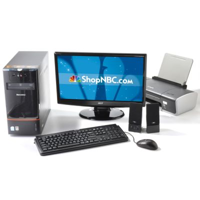 Lenovo Pentium Dual Core 2.4GHz Desktop Package w/ 21.5" Monitor
