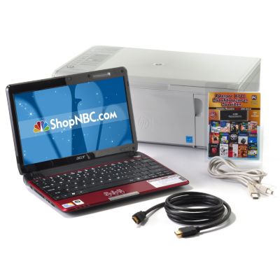 V51182 - Acer Aspire 11.6" 250GB Core 2 Solo Notebook Package w/ Printer & HDMI Cable