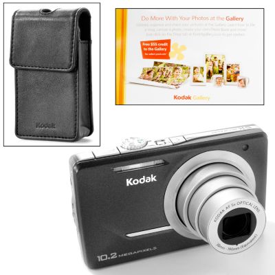 Kodak M380 10.2MP 5x Optical Zoom Digital Camera & Slim Case w/ $30 Rebate