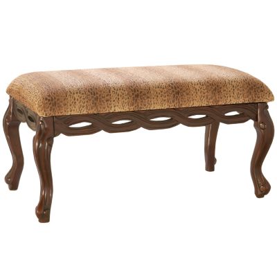 Leopard Print Bench