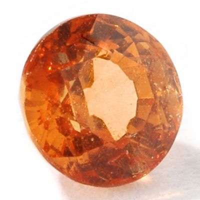 V75076 - 4mm Round Cut 0.33ct Mandarin Spessartite Garnet