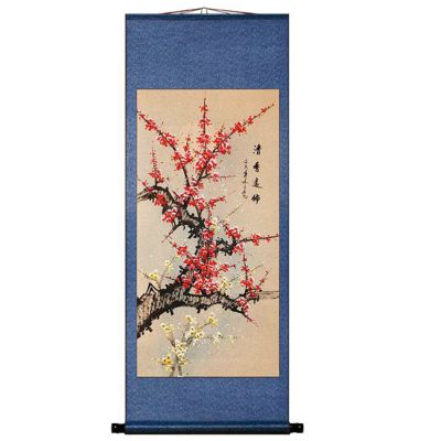 "Sweet Fragrance" Hand-Painted Chinese Wall Scroll