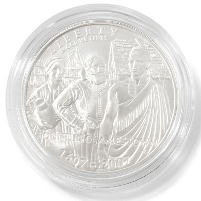 2007 Jamestown Commemorative Dollar BU w/ Original Government Box