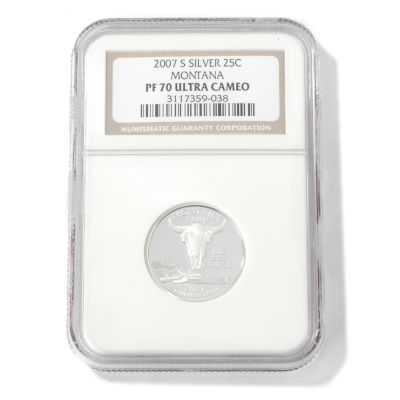 2007 Silver Montana Quarter PF70 UC NGC