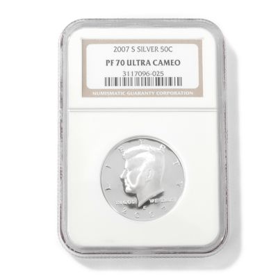2007-S Silver Kennedy Half Dollar PF70 Ultra Cameo NGC
