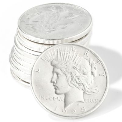 10ct. Peace Dollars AU