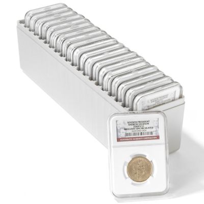 2008 Andrew Jackson Presidential Dollars 10 P & 10 D Mint BU NGC (20 Coins)