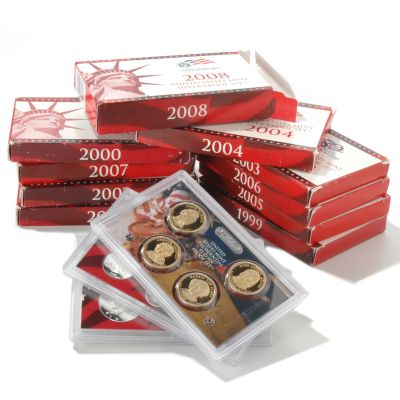 1999 - 2008 Silver Proof Sets (10 Sets Totals)