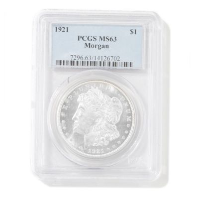 1921 Morgan Dollar MS63 PCGS